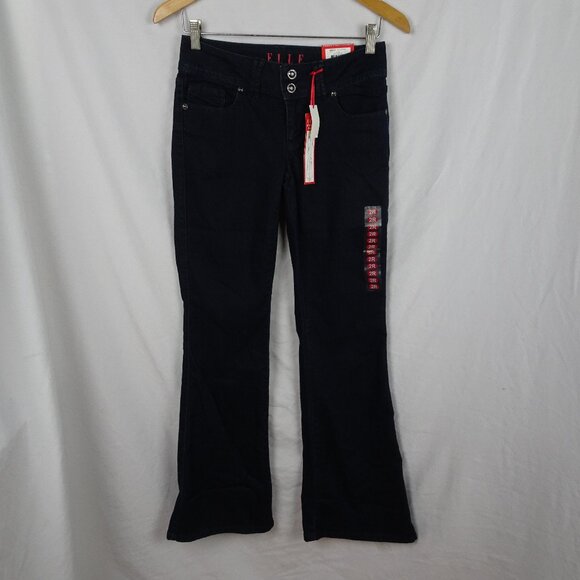 Elle Stretch Flare Mid Rise Modern Fit Jeans Size 2 Regular - Picture 1 of 8